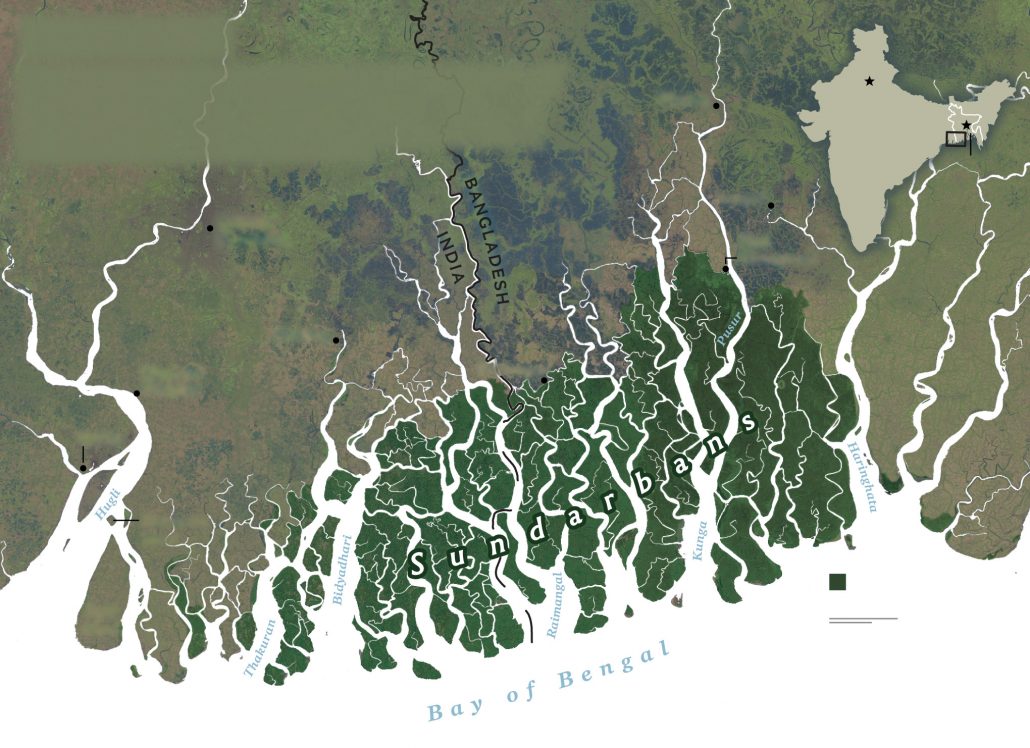 World Largest Mangrove Forest in Sundarbans 2 ngm 1907 sundarbans map ai2html desktop medium